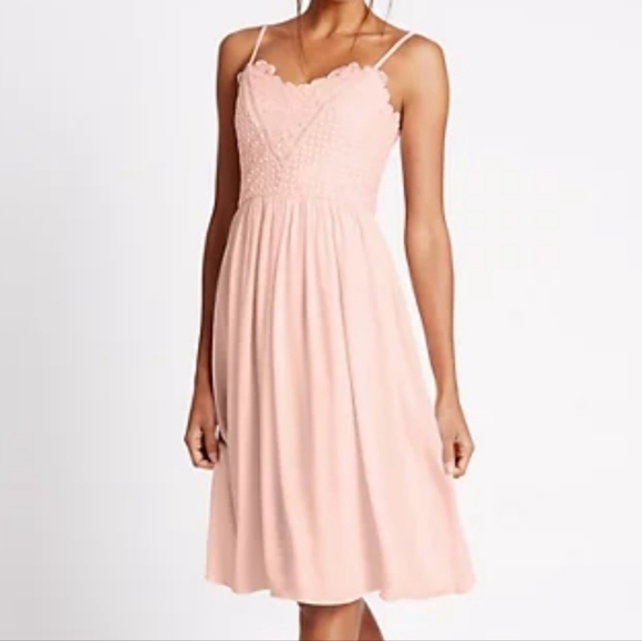 PURPLE M&S Marks and Spencers NWT Occasion Dress Spaghetti Straps Size US 16 - Picture 3 of 15